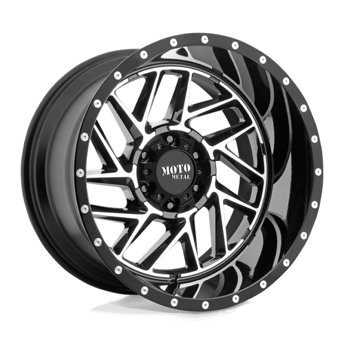 Moto Metal GLOSS BLACK MACHINED MO985 BREAKOUT 16x8 5x127 Wheels