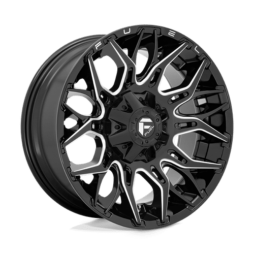 Fuel GLOSSY BLACK MILLED D769 20x10 8x180 Wheels