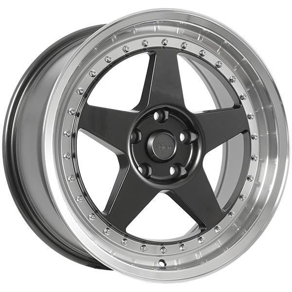 Gunmetal - Machined Lip 17x8.0 5x114.3 Conical 720 Form