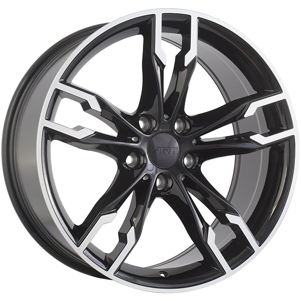 Gloss Black - Machined Face 18x8.0 5x120 Conical ART replica