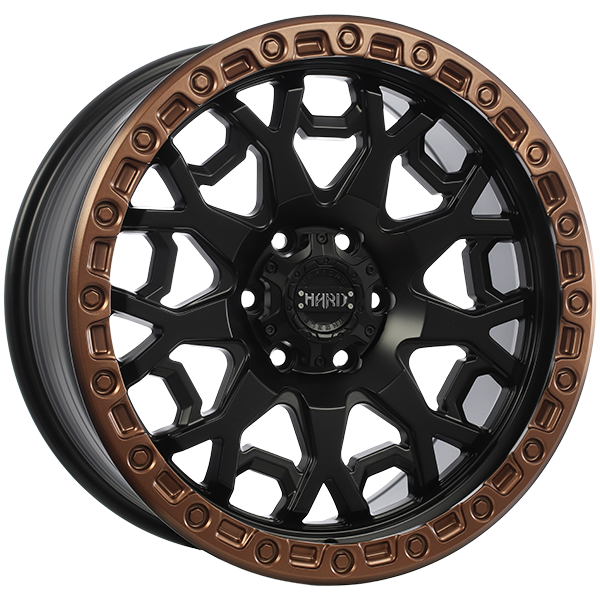 Satin Black - Satin Bronze Lip 20x9.0 6x135 Conical Ruffino HARD