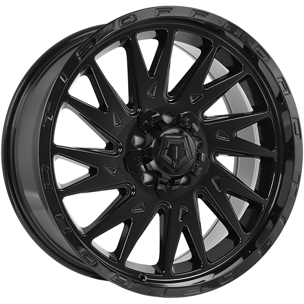Gloss Black 20x9.0 5x127/5x139.7 Conical TIS Wheels