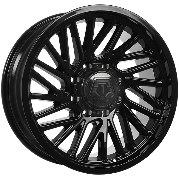 Gloss Black 22x10.0 8x165.1 Conical TIS Wheels