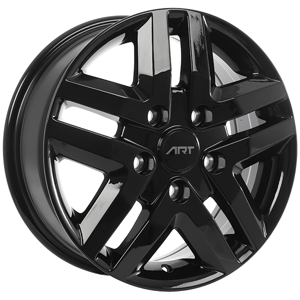 Gloss Black 16x6.0 5x130 Conical ART Replica