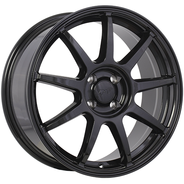 Gloss Black - Machined Lip 15x6.0 4x100 Conical DAI Wheels