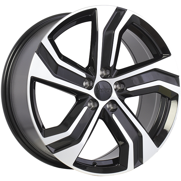 Gloss Black - Machined Face 18x8.0 5x108 Conical ART Replica