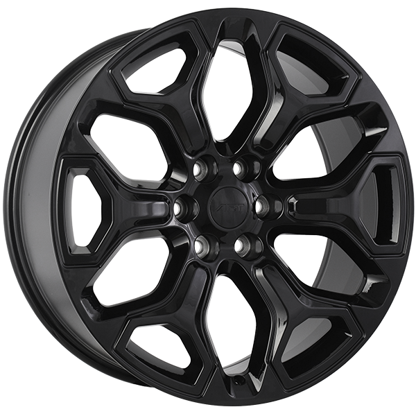 Gloss Black 22x9.0 6x139.7 Conical ART Replica