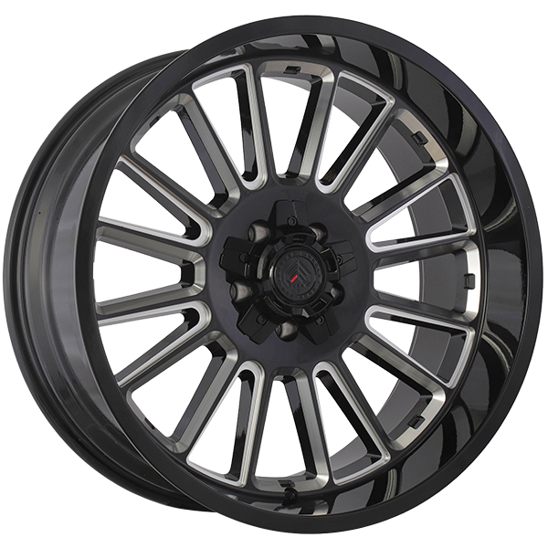 Gloss Black - Milled Edge 20x10.0 5x127/5x139.7 Conical Forged Wheels