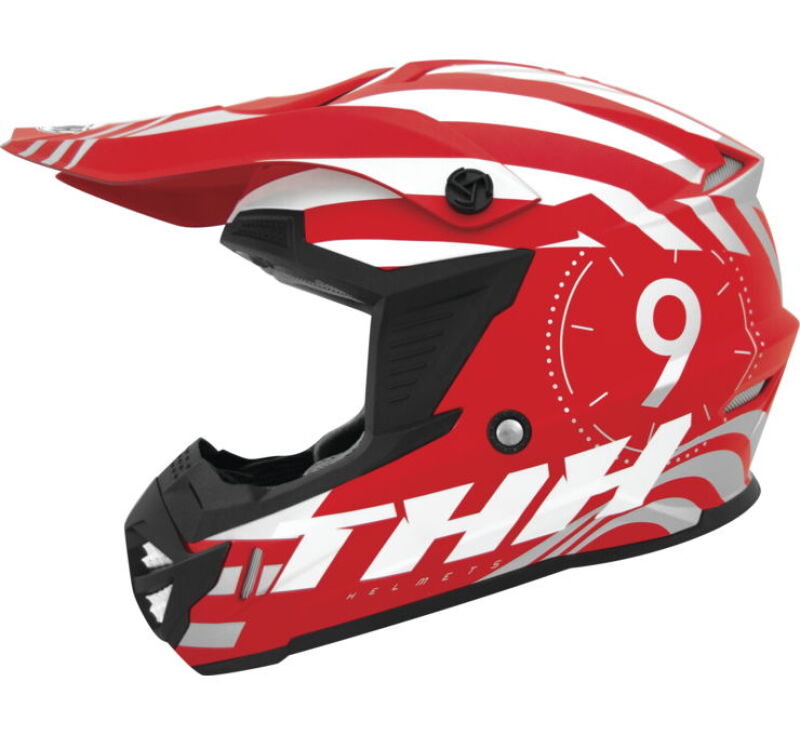 THH Helmets T730X Twister Red/Silver Youth - Large