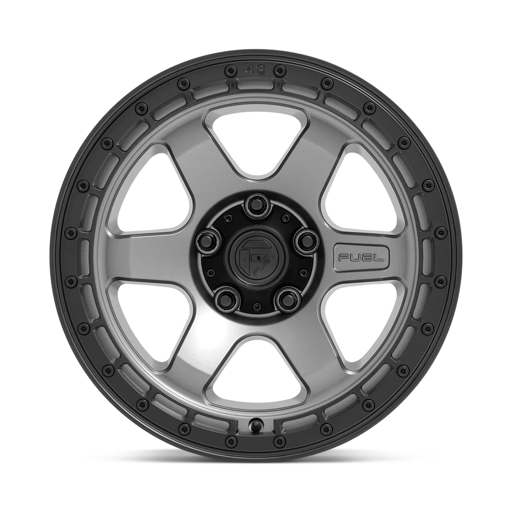 FUEL D752 BLOCK 18x9 6x139.7 20 MATTE GUNMETAL WITH BLACK RING