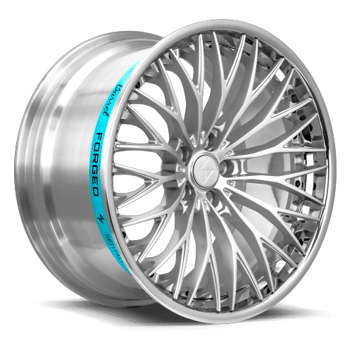 Sentali Barrel Forged Polished Lip / Hyper Silver Centre SB1 19x9.5 5x114.3 Wheels