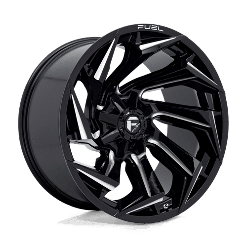 Fuel GLOSS BLACK MILLED D753 22x12 8x170 Wheels