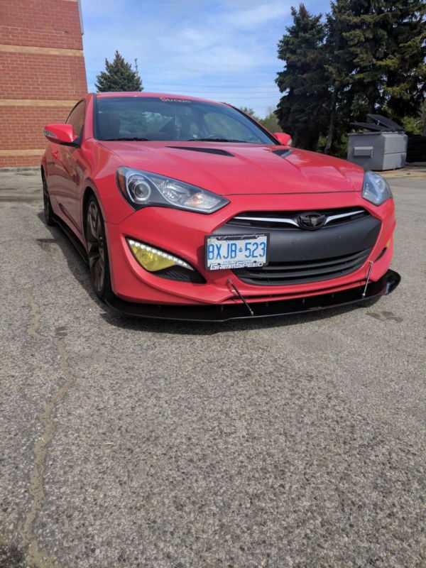 2013-2016 Hyundai Genesis Coupe BK2 2PC Front Splitter