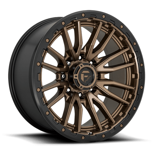 Fuel MATTE BRONZE BLACK BEAD RING D681 REBEL 22x12 8x180 Wheels