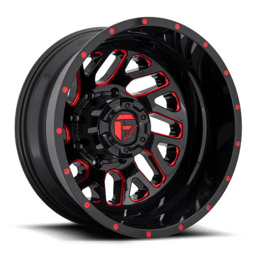 Fuel GLOSS BLACK RED TINTED CLEAR D656 20x8.25 8x210 Wheels