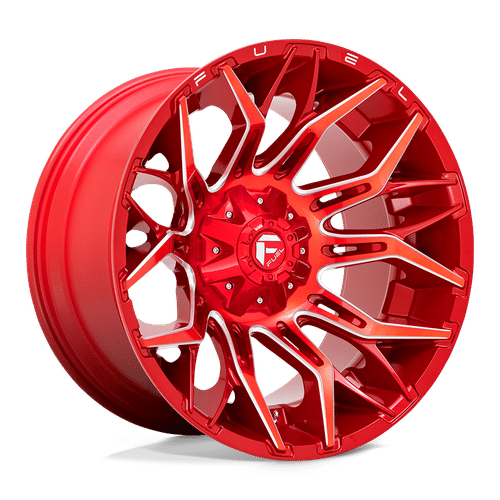 Fuel CANDY RED MILLED D771 22x12 5x114.3/5x127 Wheels