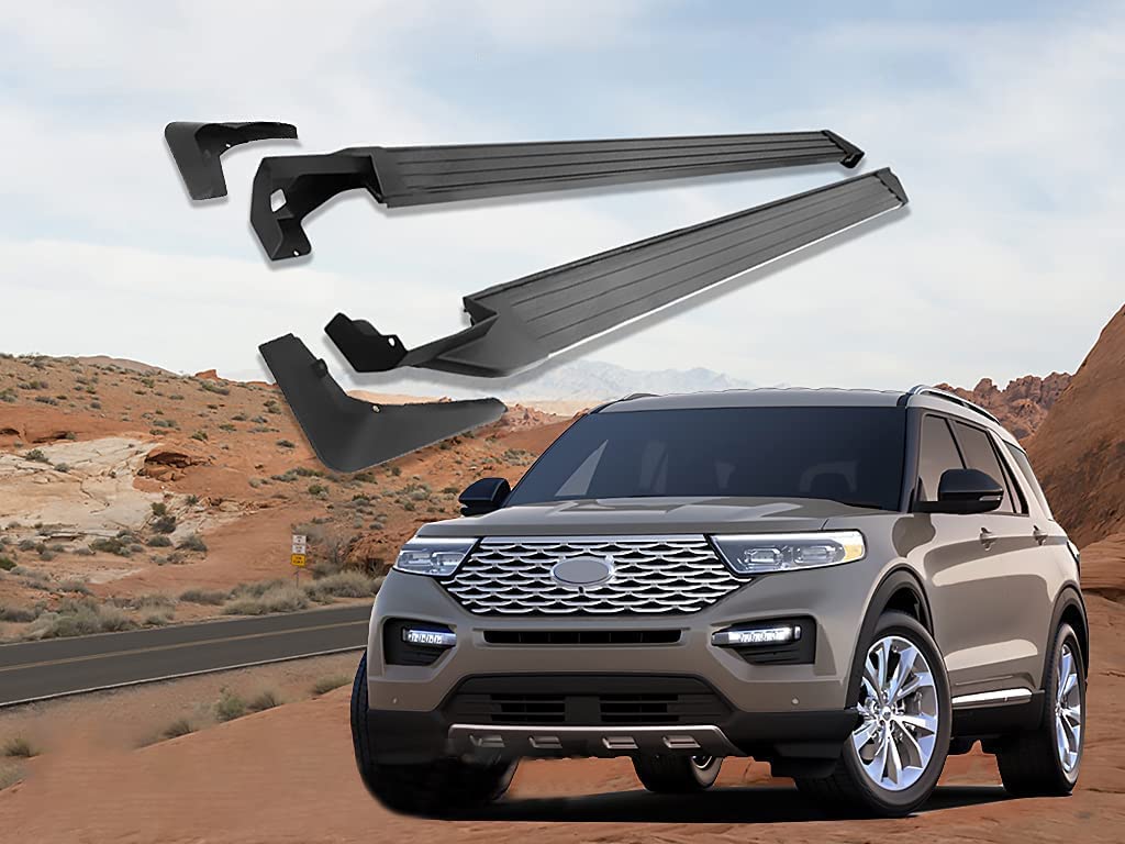 Vanguard Black Side Steps & Running Boards Running Boards Running Board for 2020-2024 ford explorer nan