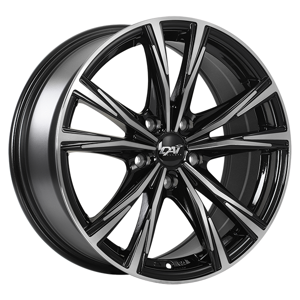 DAI Wheels ORACLE Gloss Black - Machined FaceDW8017001 | Size: 17x7.5 | Bolt Pattern: 5x114.3 | Offset: 41 | Center Bore: 73.1