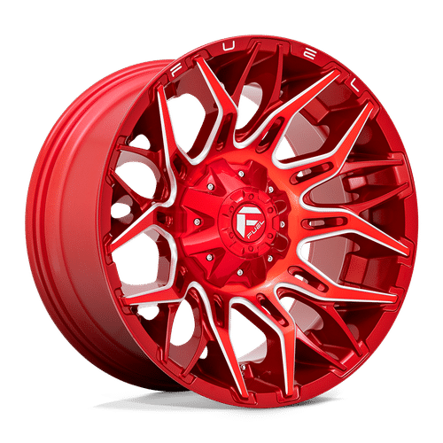 Fuel CANDY RED MILLED D771 20x10 5x114.3/5x127 Wheels