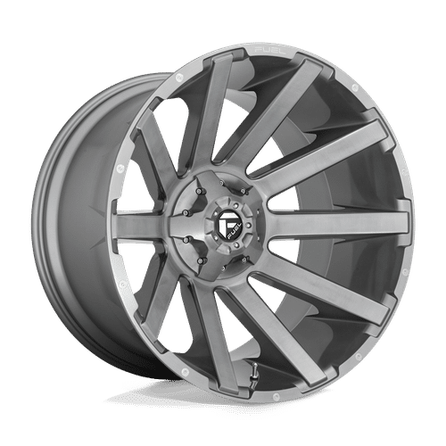 Fuel BRUSHED GUN METAL TINTED CLEAR D714 20x10 8x170 Wheels
