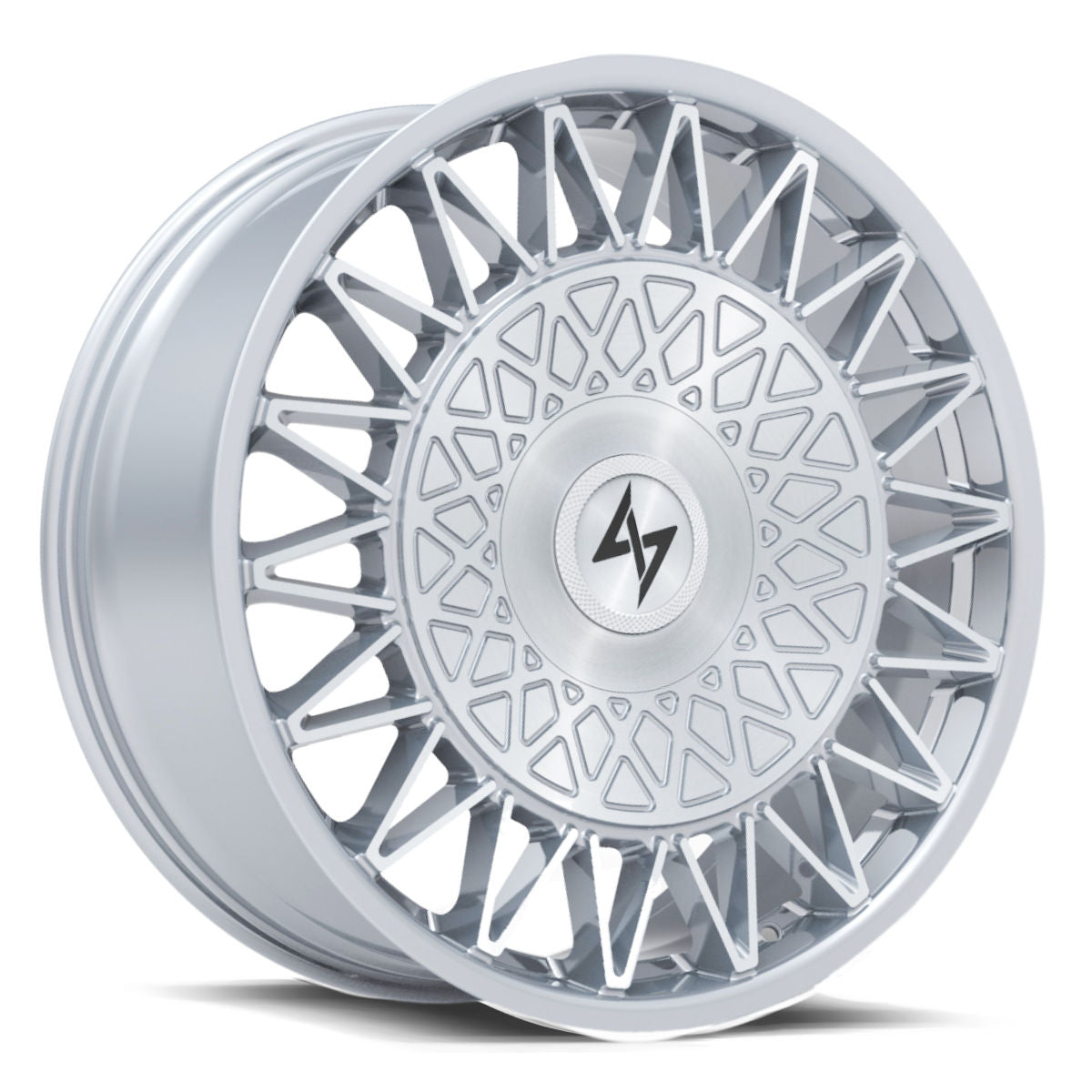 Sentali Luxx Brushed Silver Crown 24x10 5x130 Wheels
