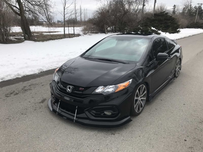 2014-2015 Honda Civic Coupe Ikon Motorsports Lip 2PC Front Splitter