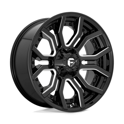 Fuel GLOSS BLACK MILLED D711 22x10 6x135/6x139.7 Wheels