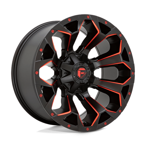 Fuel MATTE BLACK RED MILLED D787 18x9 6x135/6x139.7 Wheels