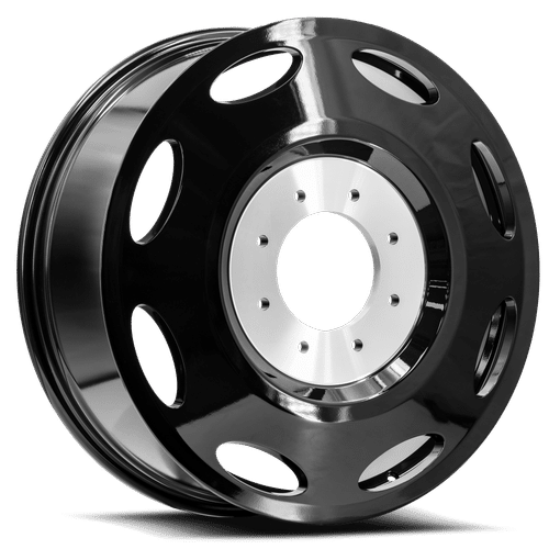 XF OFFROAD Gloss Black Dually DUALLY INNER-GB 22x8.25 8x165.1 Wheels