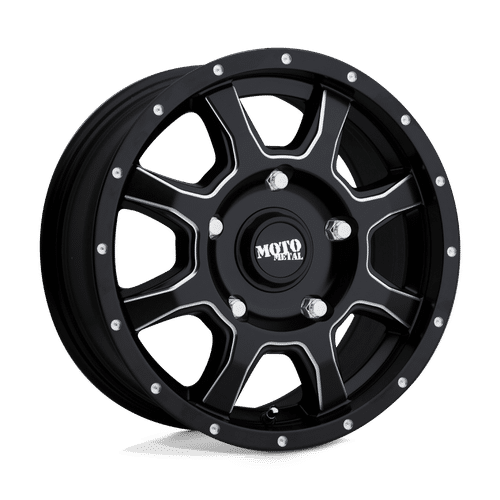 Moto Metal SEMI GLOSS BLACK MILLED MO970 17x8 5x160 Wheels