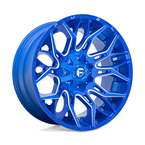 Fuel ANODIZED BLUE MILLED D770 22x10 8x180 Wheels