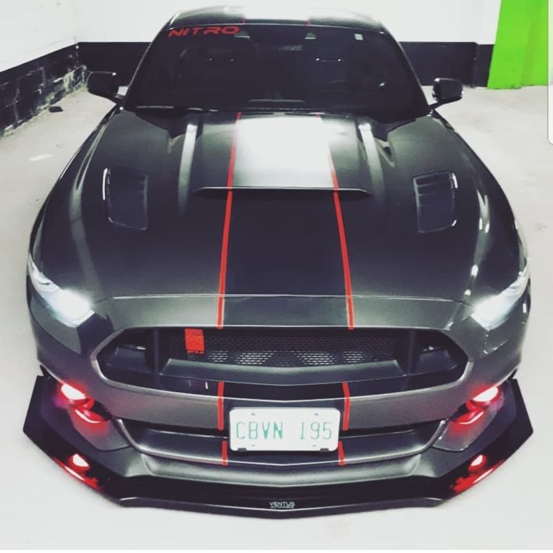 2015-2017 Ford Mustang Performance Pack 2PC Front Splitter