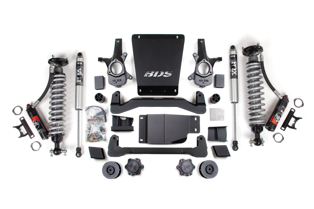 4 Inch Lift Kit | FOX 2.5 Performance Elite Coil-Over | Chevy/GMC Avalanche, Surburban, Tahoe, or Yukon 1500 (07-14) 4WD