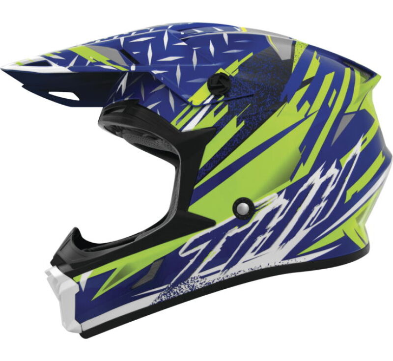 THH Helmets T710XR Assault Blue/Yellow - Small