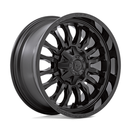 Fuel MATTE BLACK WITH GLOSS BLACK LIP D796 20x9 5x139.7/5x150 Wheels