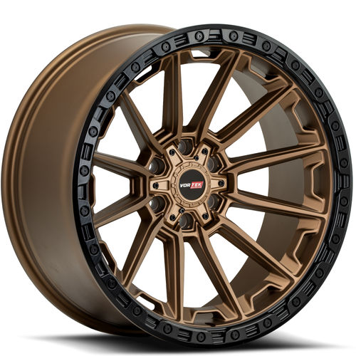 VORTEK Matte Bronze Black Bead Ring VRT-601MBR 20x9 6x135/6x139.7 Wheels