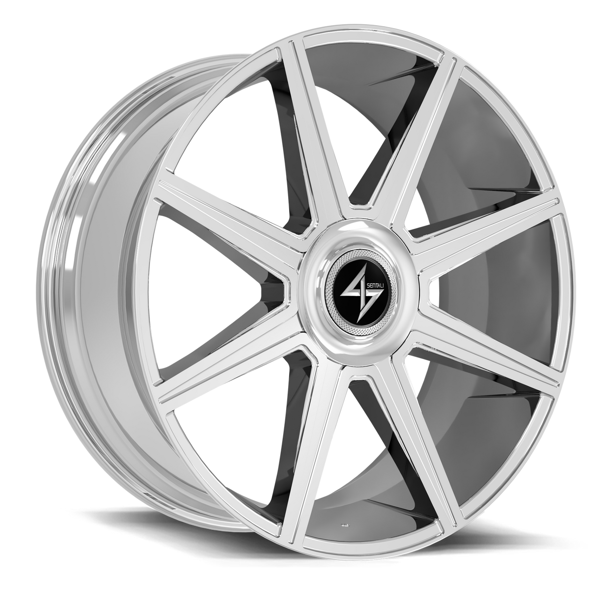 Aristocrat 22x9 5x112 / 5x114.3 +30 Chrome