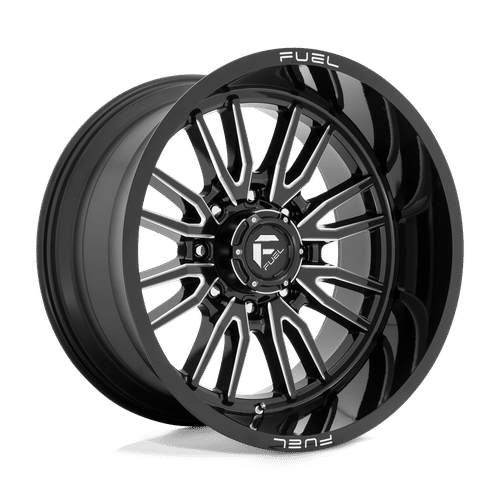 Fuel GLOSS BLACK MILLED D761 22x12 8x170 Wheels