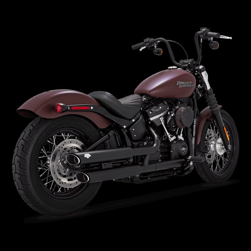 Vance & Hines 18-24 Harley-Davidson Softail Models Twin Slash Slip-ons - Black
