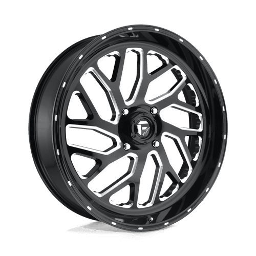 Fuel GLOSS BLACK MILLED D581 24x7 4x137 Wheels