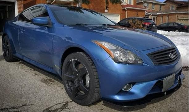 2011-2013 Infiniti G37 Coupe Sport Bumper 2PC Front Splitter