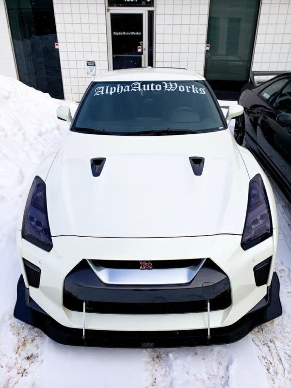 2017-2023 Nissan GTR R35 2PC Front Splitter