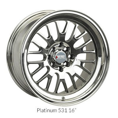 XXR 531 Platinum 17x8 4x100/4x114.3 et25 cb73.1