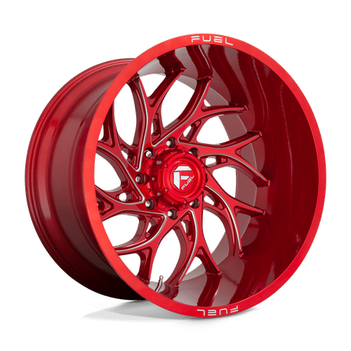 Fuel CANDY RED MILLED D742 20x8.25 8x165.1 Wheels