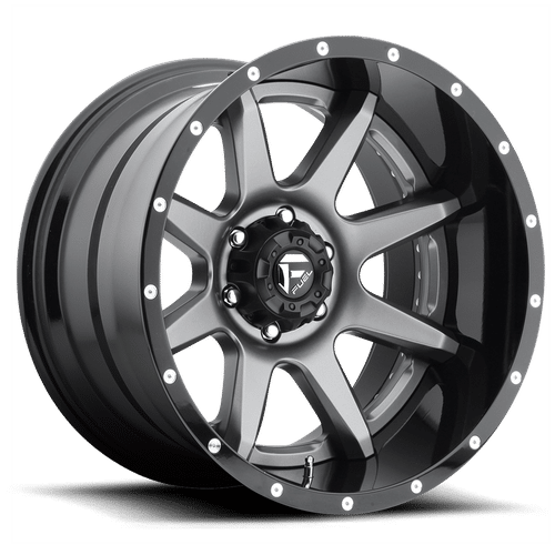 Fuel MATTE GUN METAL BLACK LIP D238 20x10 5x127 Wheels