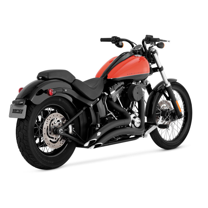 Vance & Hines HD Softail 86-09 Big Radius 2-2 Black Full System Exhaust