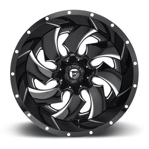 FUEL D239 CLEAVER 20x12 5x139.7/5x150 -44 GLOSS BLACK MILLED
