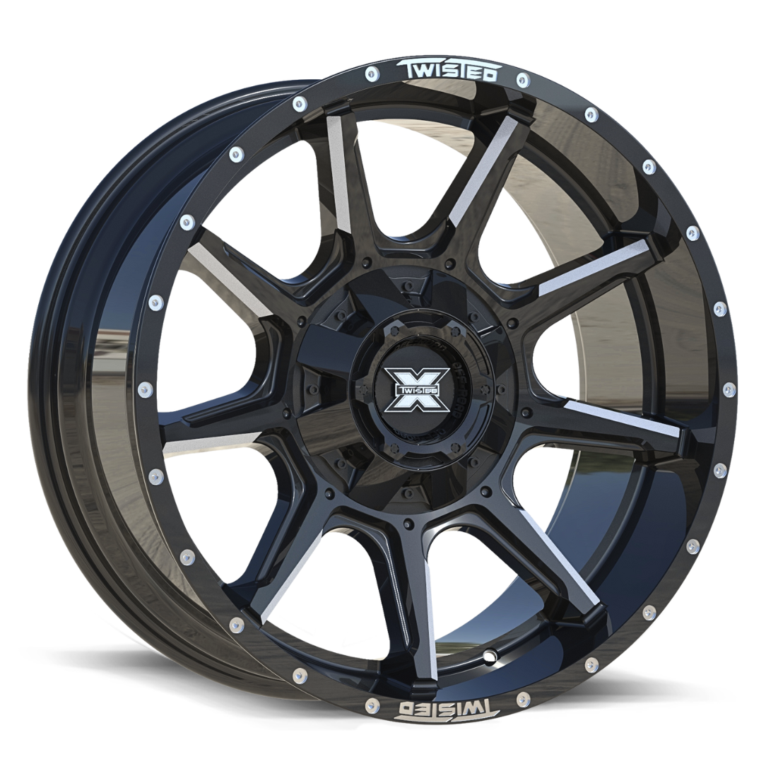 TW2 20x10 8x165.1/8x180 -18 Gloss Black Milled