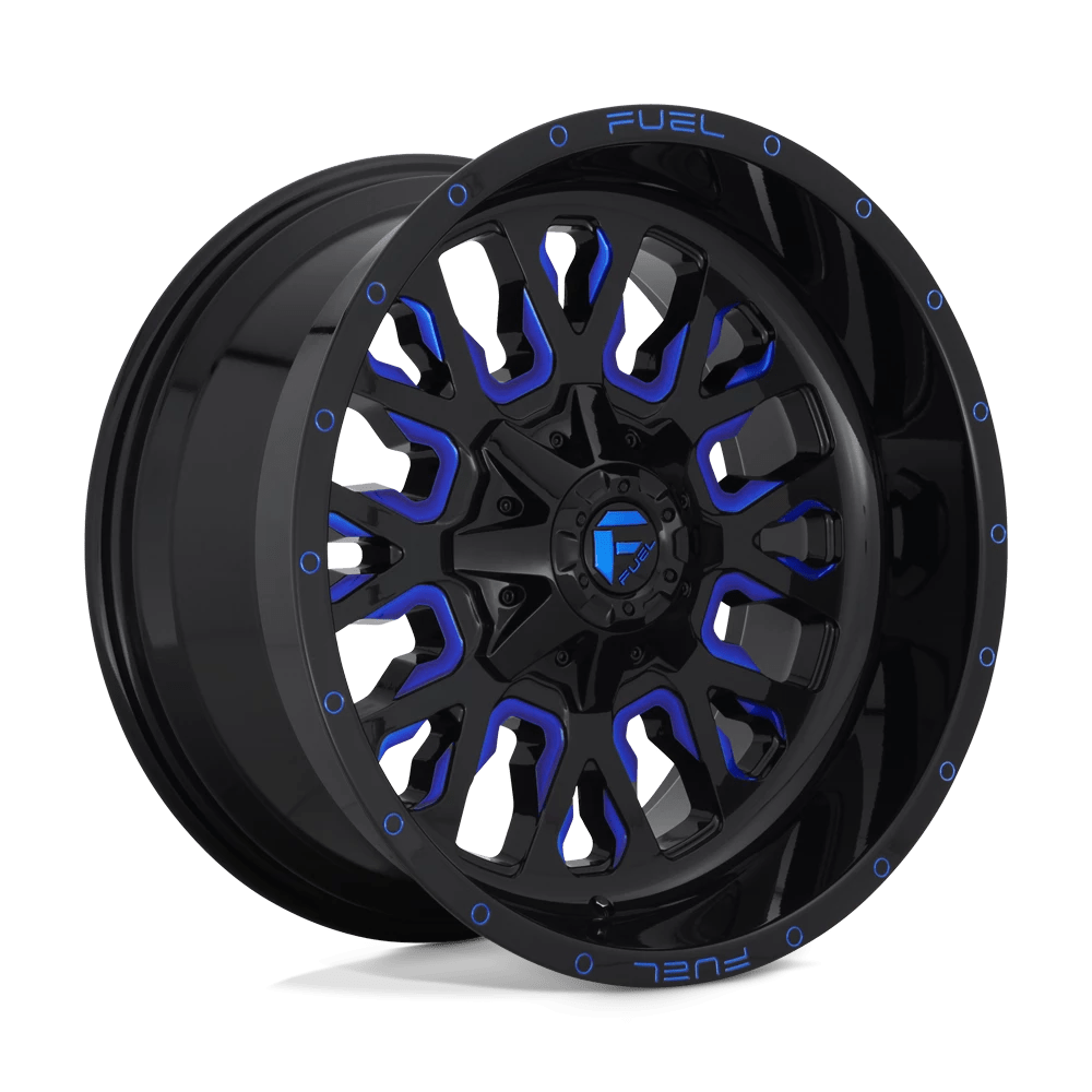 FUEL D645 STROKE 20x9 8x170 1 GLOSS BLACK BLUE TINTED CLEAR