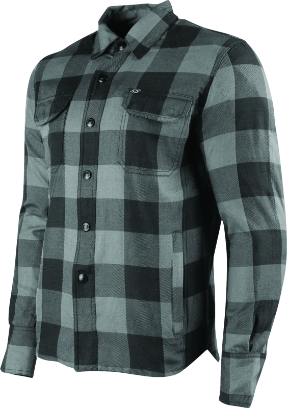 Speed and Strength True Grit 2.0 Armored Moto Shirt Grey - Medium